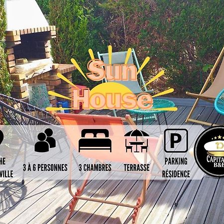 Sun House - Terrasse Parking Prive Gratuit Apartment Troyes Ngoại thất bức ảnh